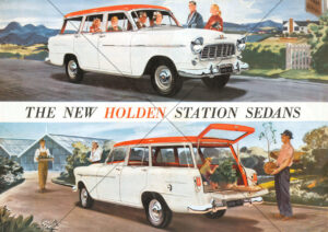 Holden FE 1957 Station Sedans From Flyer Brochure A4 Print