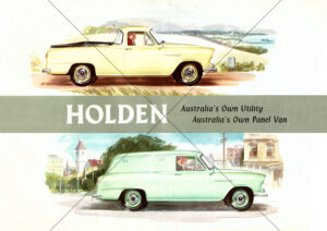 Holden FE 1958 Utility And Panel Van From Flyer Brochure A4 Print