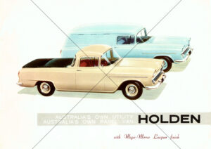 Holden FB 1960 Utility And Panel Van From Flyer Brochure A4 Print