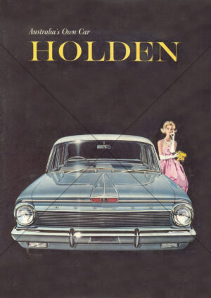 Holden EJ 1963 Sedan Front Portrait From Flyer Brochure A4 Print