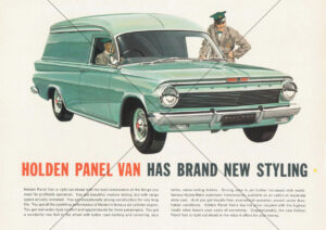 Holden EJ 1963 Panel Van Feature From Flyer Brochure A4 Print