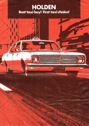 Holden HK Taxi Brochure A4 Print
