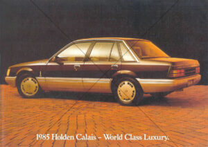 Holden VK Calais Folder 1985 From Flyer Brochure A4 Print