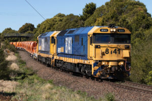 Pacific National 8141 Leads Grain Hoppers Near Robertson 6" x 4" Photo Print