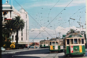St Kilda Trams Outside Esplanade Hotel 1972 6" x 4" Photo Print