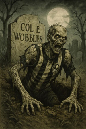 Collingwood Football Club Col E Wobbles Artwork 6"x4" Photo Print