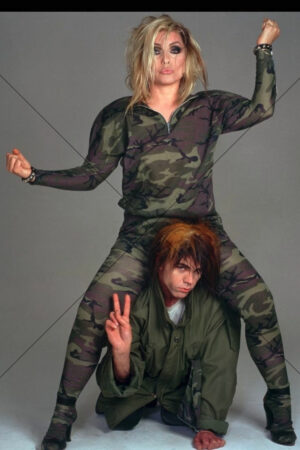 Debbie Harry And Stephen Sprouse Camo Pose 6" x 4" Photo Print