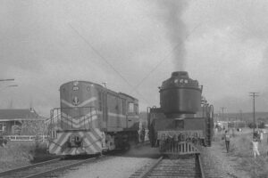 SAR 526 Diesel And 526 Steam Tonsley 1970 B&W 6" x 4" Photo Print