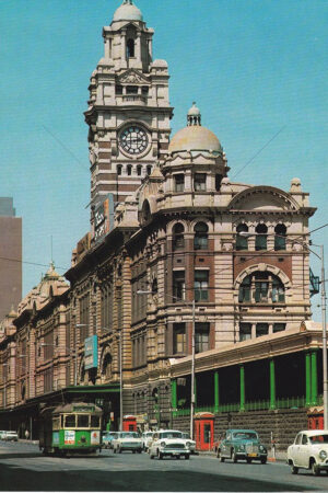 Flinders Street Station And Tram Melbourne 1960s 6" x 4" Photo Print