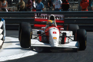 Ayrton Senna McLaren MP4-8 Monaco 1993 Over The Kerb 6" x 4" Photo Print
