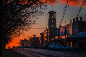 Ballarat - Lydiard Street Sunset And Tower 6" x 4" Photo Print