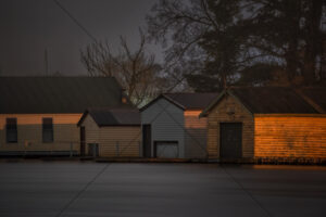Ballarat - Historic Boatsheds In Evening Haze 6" x 4" Photo Print