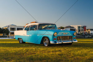 Chevrolet Bel Air Blue White Classic Car 6" x 4" Photo Print