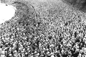 Crowd Northern Goals SANFL Grand Final 1949 6" x 4" Photo Print