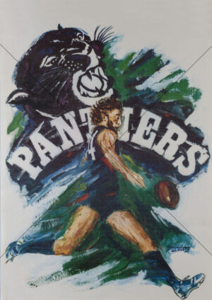 SANFL South Adelaide Panthers Vintage Poster A4 Print