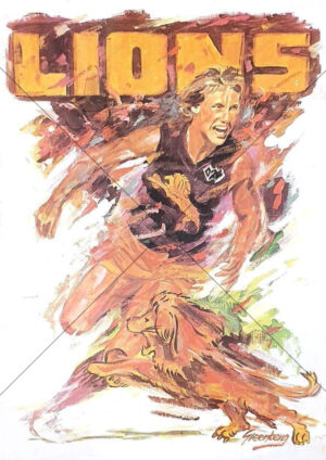 WAFL Subiaco Lions Vintage Poster A4 Print