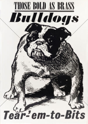 Footscray Bulldogs Bold As Brass 1972 Greenberg Poster A4 Print