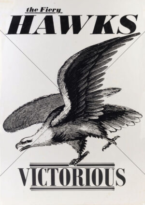 Hawthorn Hawks Fiery Victorious 1972 Greenberg Poster A4 Print