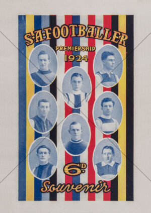 SA Footballer Premiership 1924 Souvenir Sturt vs West Torrens A4 Print