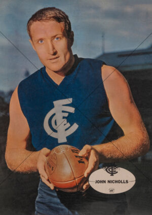 John Nicholls - Carlton 1960s Heinz 57 VFL Player Poster - A4 Photo Print