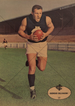 Sergio Silvagni - Carlton 1960s Heinz 57 VFL Player Poster - A4 Photo Print