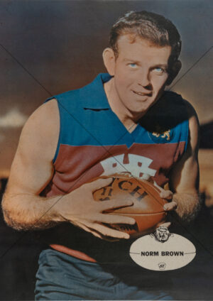 Norm Brown - Fitzroy 1960s Heinz 57 VFL Player Poster - A4 Photo Print