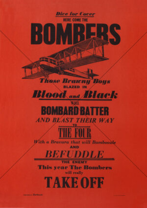 Joe Greenberg Herald-Sun AFL Poster Series 1972 Issued A4 Print