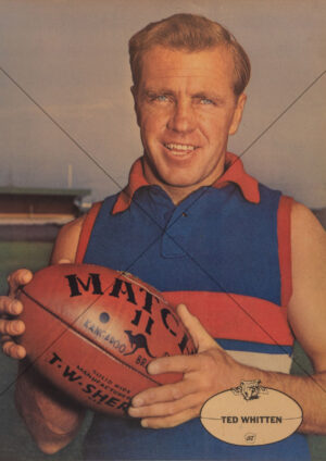 Ted Whitten - Footscray 1960s Heinz 57 VFL Player Poster - A4 Photo Print