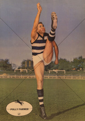 Polly Farmer - Geelong 1960s Heinz 57 VFL Player Poster - A4 Photo Print