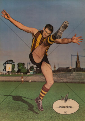 John Peck - Hawthorn 1960s Heinz 57 VFL Player Poster - A4 Photo Print