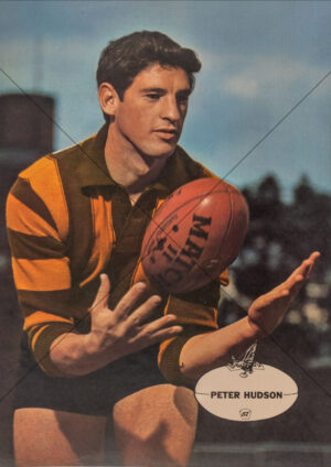 Peter Hudson - Hawthorn 1960s Heinz 57 VFL Player Poster - A4 Photo Print