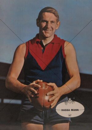 Hassa Mann - Melbourne 1960s Heinz 57 VFL Player Poster - A4 Photo Print