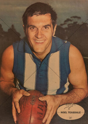 Noel Teasdale - North Melbourne 1960s Heinz 57 VFL Player Poster - A4 Photo Print