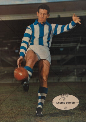 Laurie Dwyer - North Melbourne 1960s Heinz 57 VFL Player Poster - A4 Photo Print