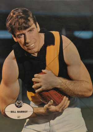 Bill Barrot - Richmond 1960s Heinz 57 VFL Player Poster - A4 Photo Print