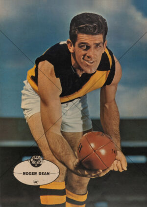 Roger Dean - Richmond 1960s Heinz 57 VFL Player Poster - A4 Photo Print
