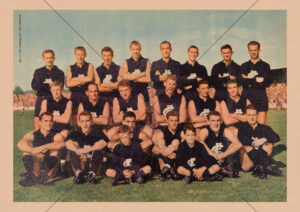 1961 Woman's Day VFL Team Photo - Carlton A4 Photo Print