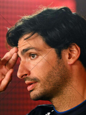 Carlos Sainz Close-Up Thinking 6" x 8" Photo Print