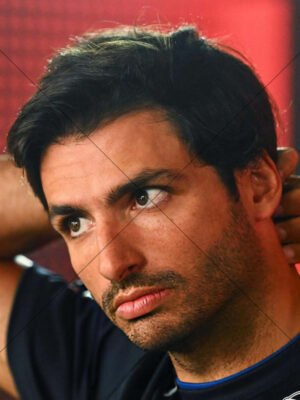 Carlos Sainz Concentrated Expression 6" x 8" Photo Print