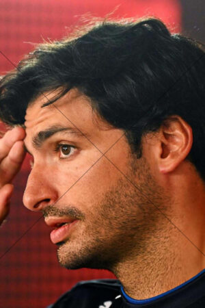 Carlos Sainz Hand To Temple Close-Up 6" x 4" Photo Print