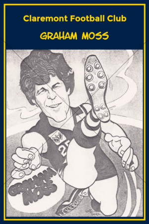 Graham Moss WAFL Footballer Caricature 6" x 4" Photo Print