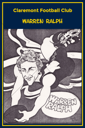 Warren Ralph WAFL Caricature 6" x 4" Photo Print