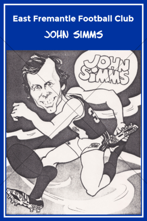 John Simms WAFL Caricature 6" x 4" Photo Print