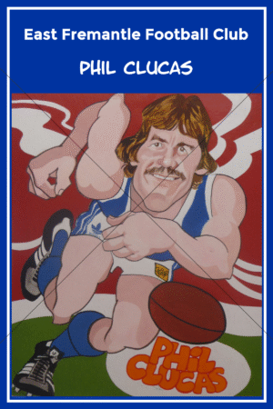Phil Clucas WAFL Caricature 6" x 4" Photo Print