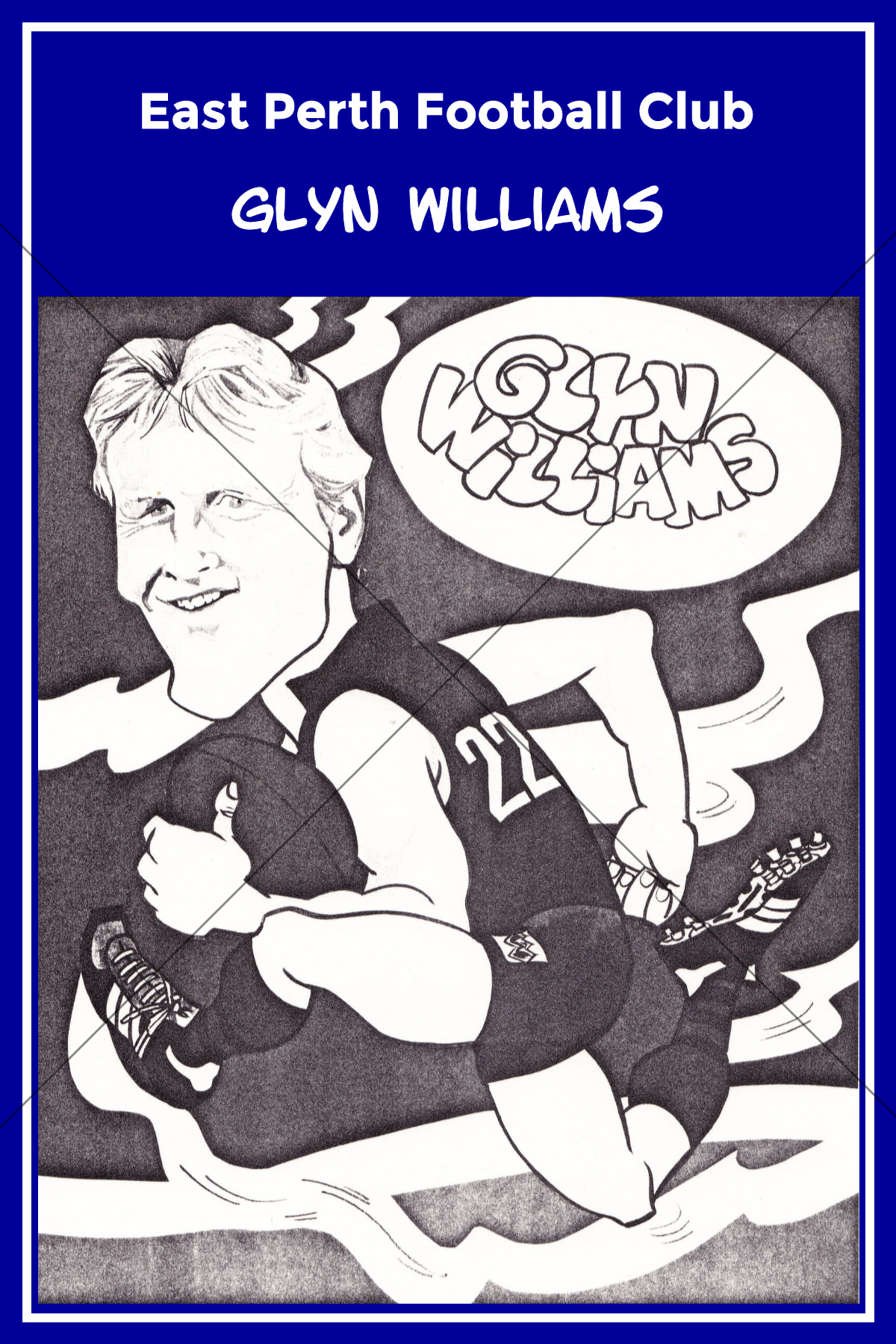 Glyn Williams WAFL Caricature 6" x 4" Photo Print