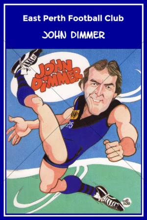 John Dimmer WAFL Caricature 6" x 4" Photo Print