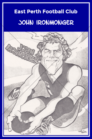 John Ironmonger WAFL Caricature 6" x 4" Photo Print