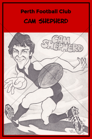 Cam Shepherd Perth Football Club Caricature 6" x 4" Photo Print