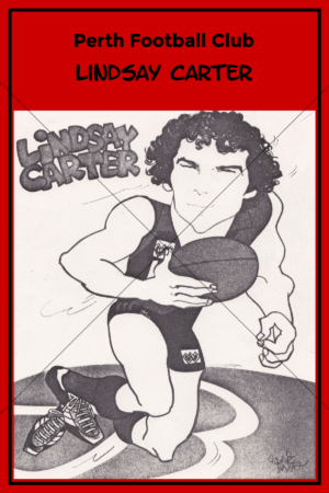 Lindsay Carter Perth Football Club Caricature 6" x 4" Photo Print