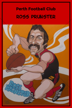 Ross Prunster Perth Football Club Caricature 6" x 4" Photo Print